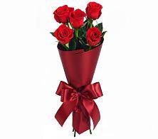 Букет 5 Красных роз Эдлесс Лав в Таежный