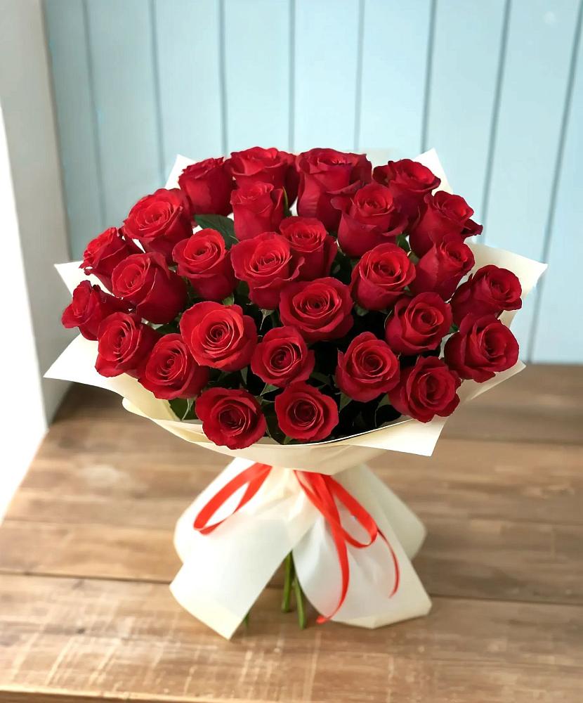 Букет 29 Красных роз в Таежный