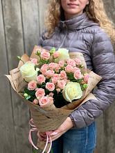 Букет цветов из:  Розы в Таежный