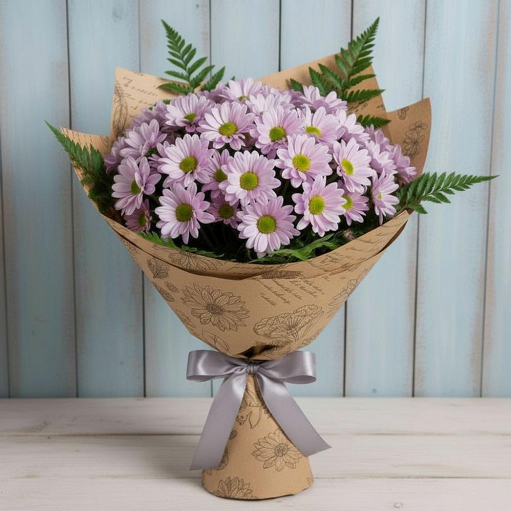Букет цветов из: Хризантемы в Таежный