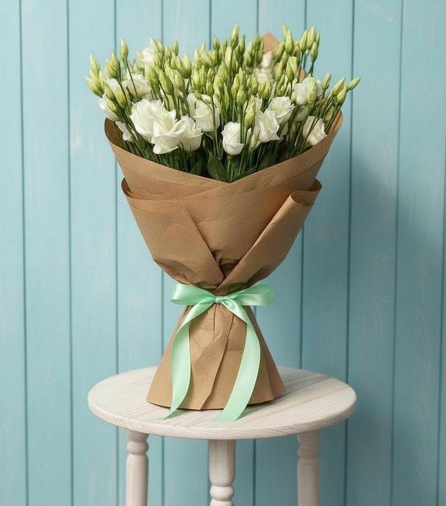 Букет цветов из: Лизиантусы в Таежный