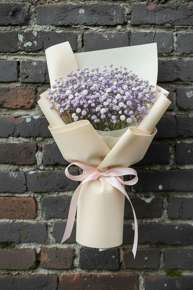 Букет цветов из: Гипсофила в Таежный