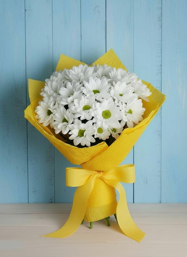 Букет цветов из: Хризантемы в Таежный