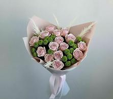 Букет цветов из:  Розы и Хризантемы в Таежный
