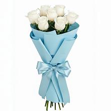 Букет 7 белых роз Проуд #REPLACE_PRED# Таежный