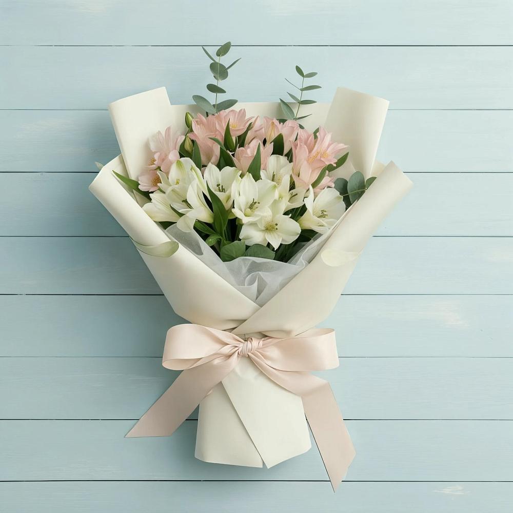 Букет цветов из: Альстромерии в Таежный